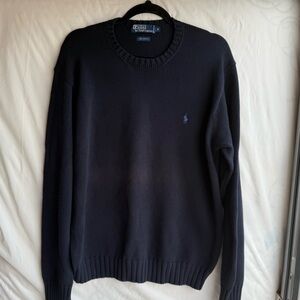 Polo by Ralph Lauren Men's Dark Blue Crewneck Sweater